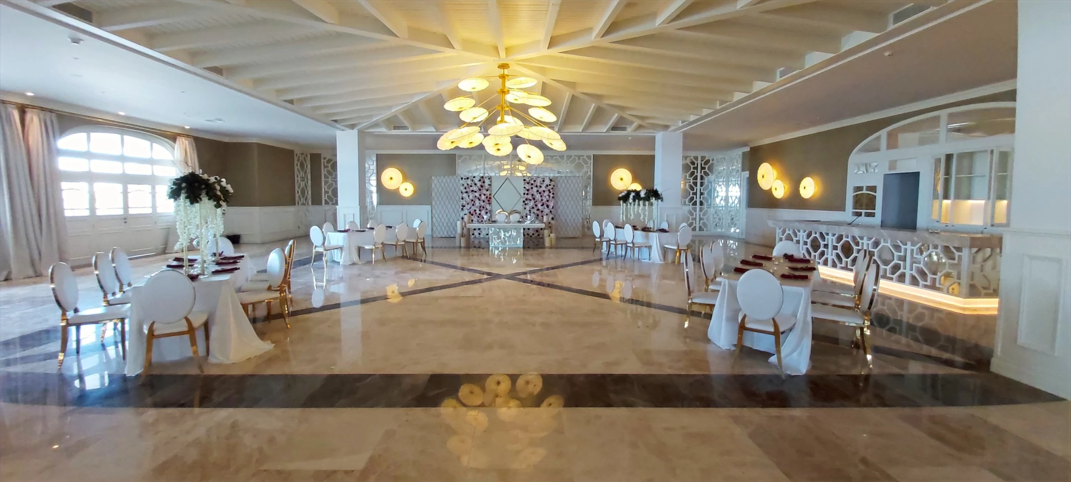 Dinner reception on the ballroom at Majestic Elegance Costa Mujeres