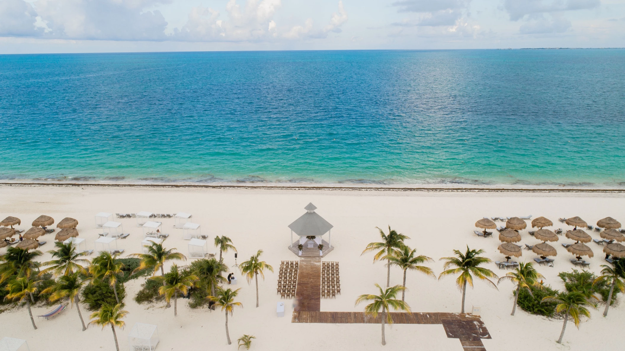 Overview of Beach gazebo at Majestic Elegance Costa Mujeres