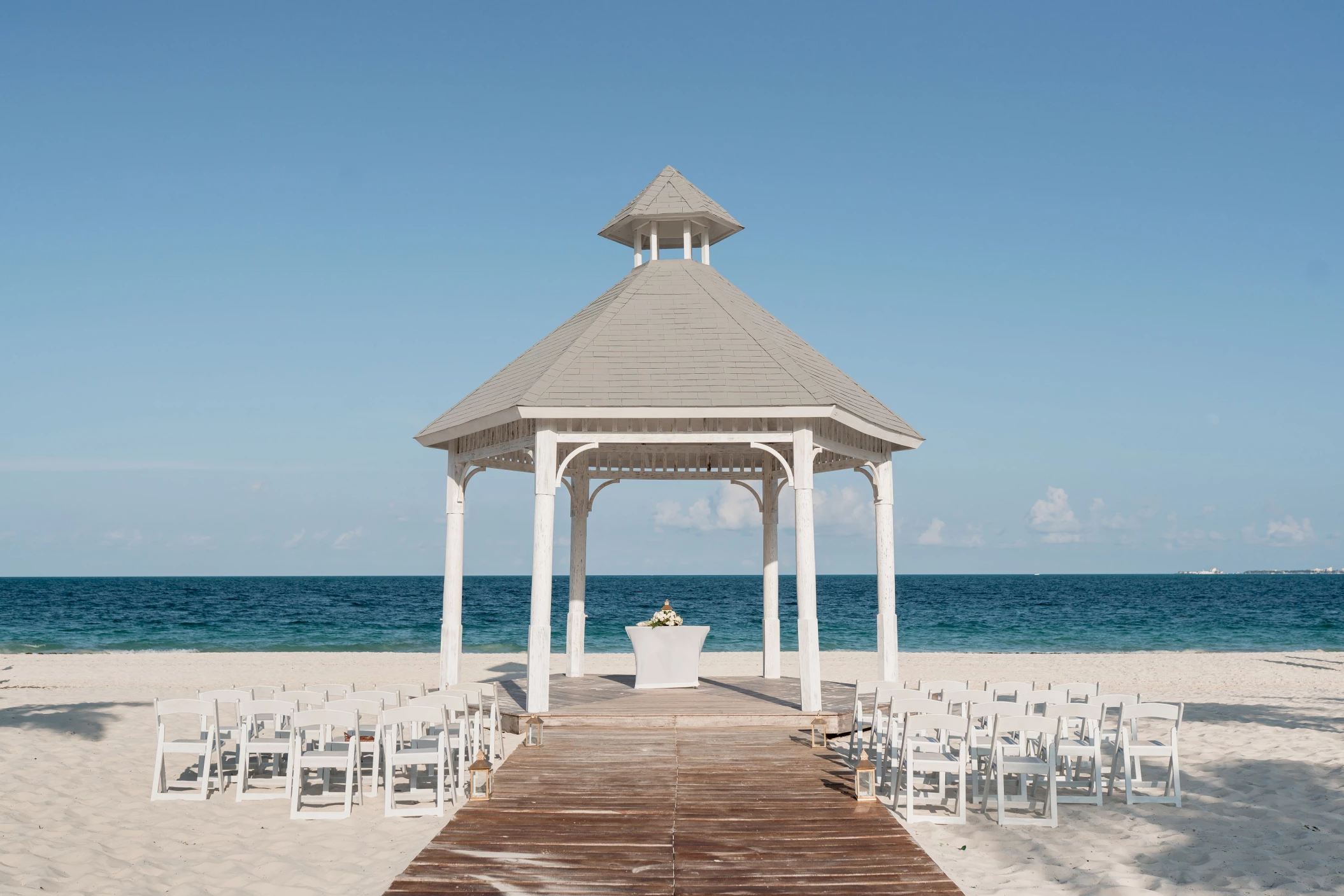 Beach gazebo at Majestic Elegance Costa Mujeres