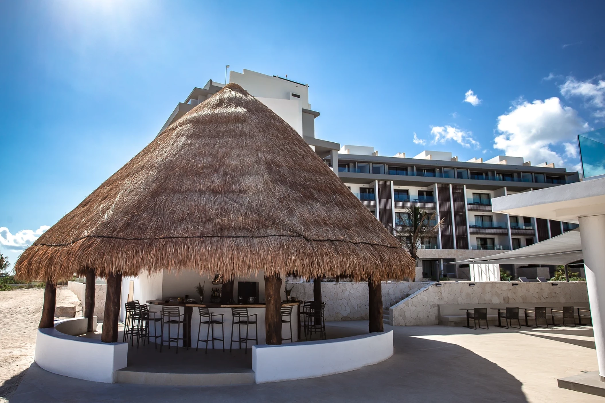 Beach Bar wedding venue at Majestic Costa Mujeres
