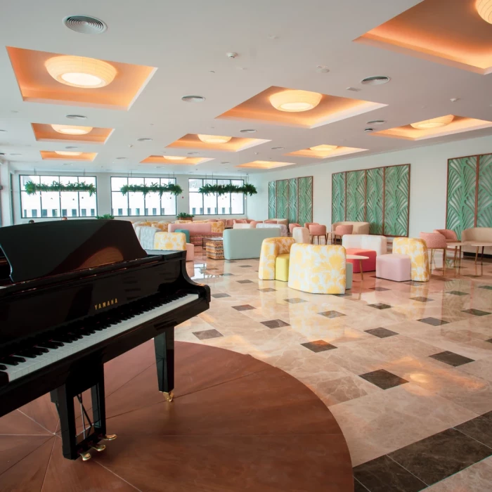 Piano bar wedding venue at Majestic Costa Mujeres