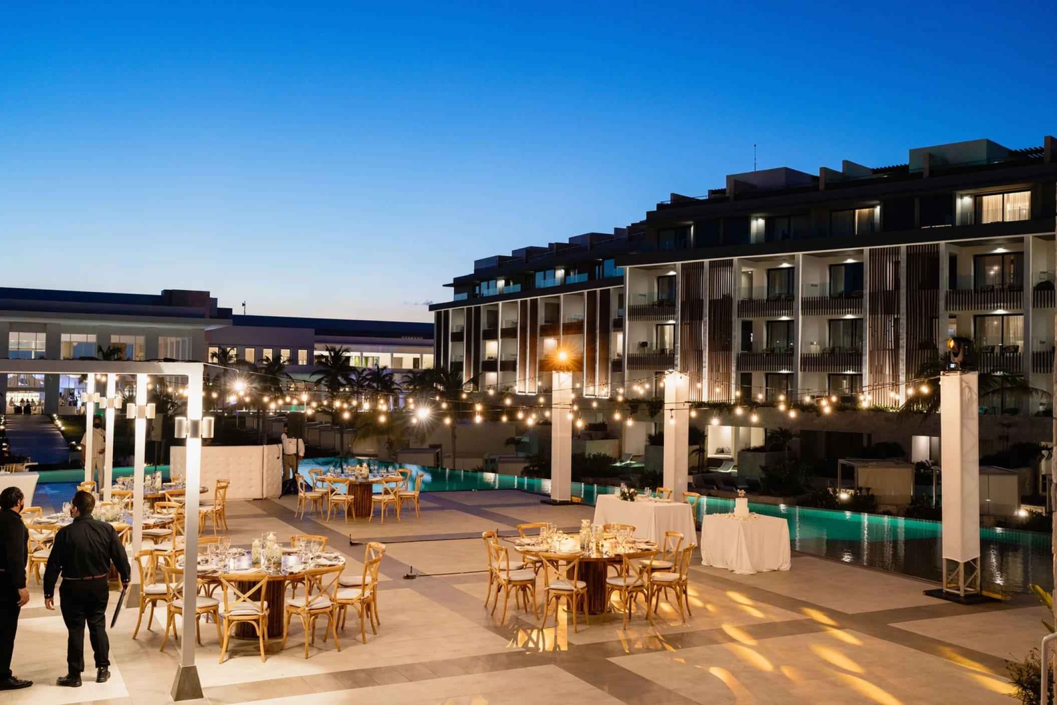 Dinner reception in Sky lounge at Majestic Elegance Costa Mujeres