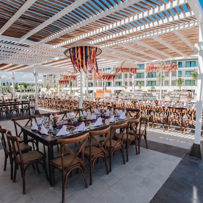 Dinner reception in Sky lounge at Majestic Elegance Costa Mujeres