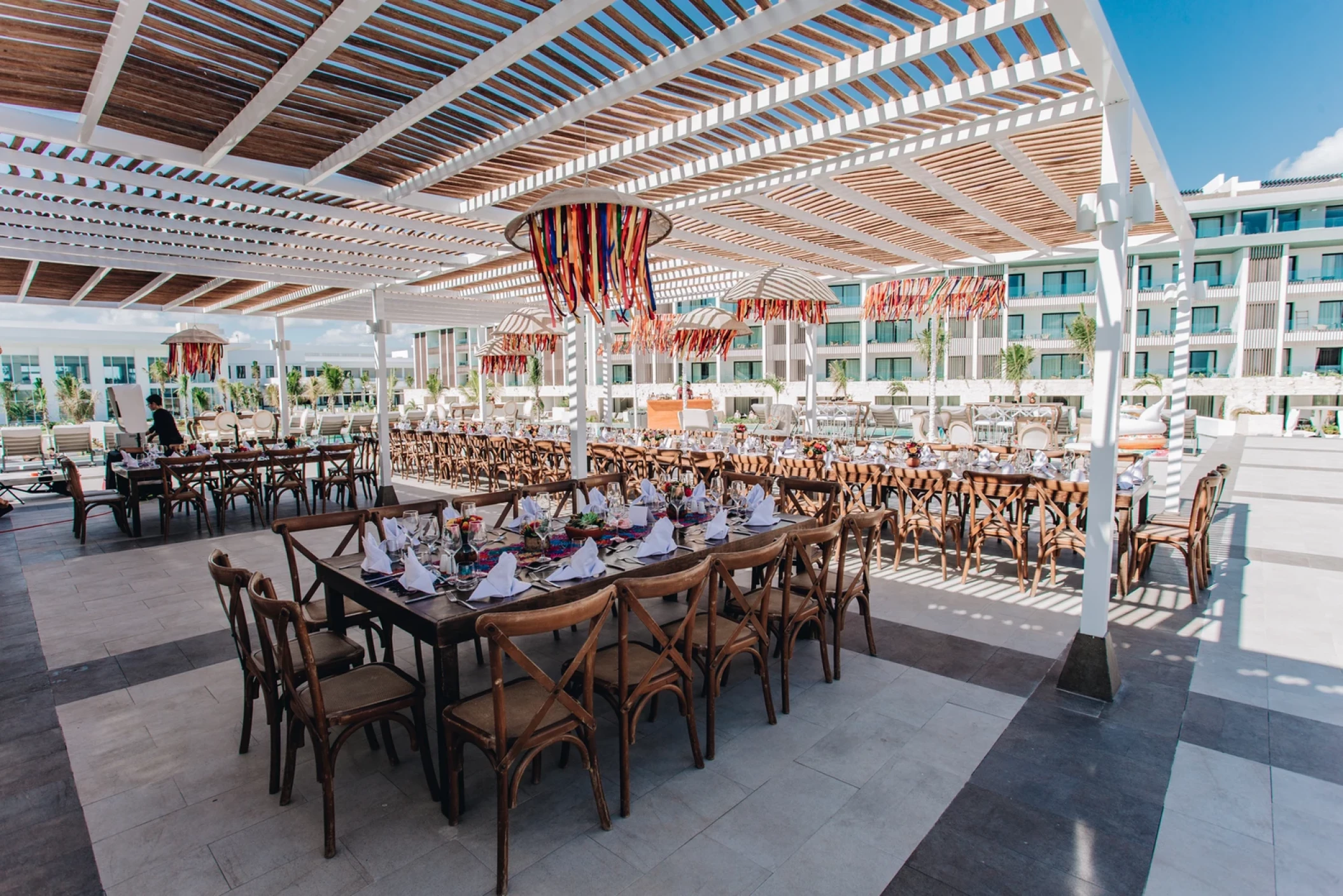 Dinner reception in Sky lounge at Majestic Elegance Costa Mujeres