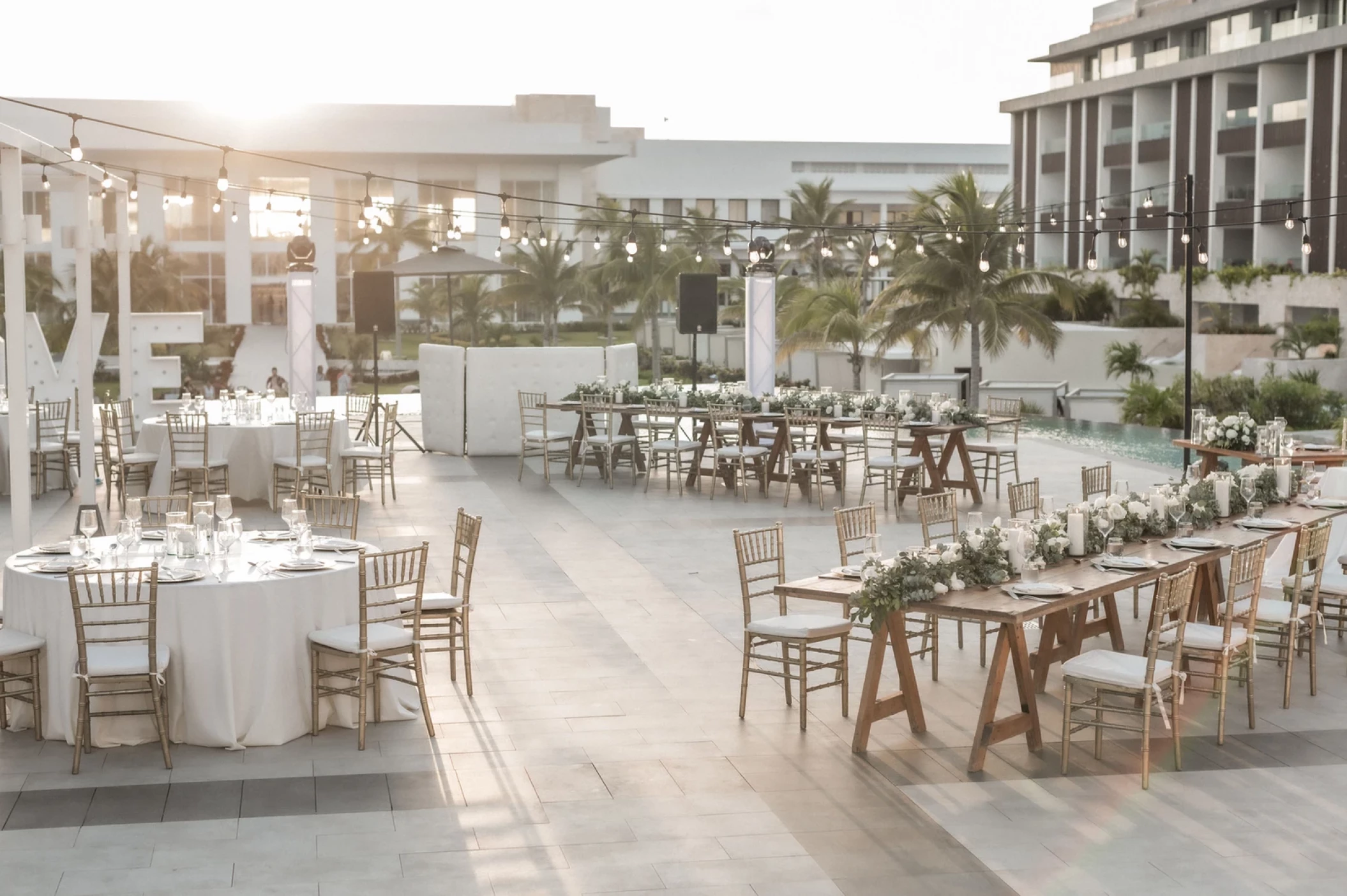 Dinner reception in Sky lounge at Majestic Elegance Costa Mujeres