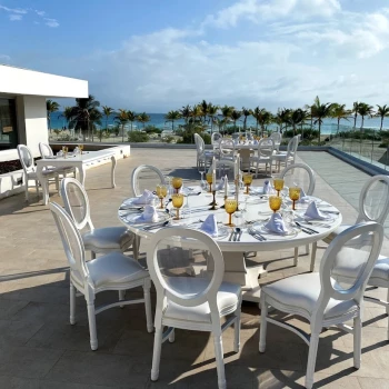 Dinner reception in Sky terrace at Majestic Elegance Costa Mujeres