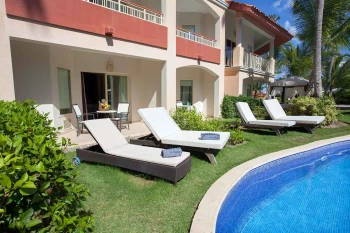 Pool terrace suite at Majestic Elegance Punta Cana