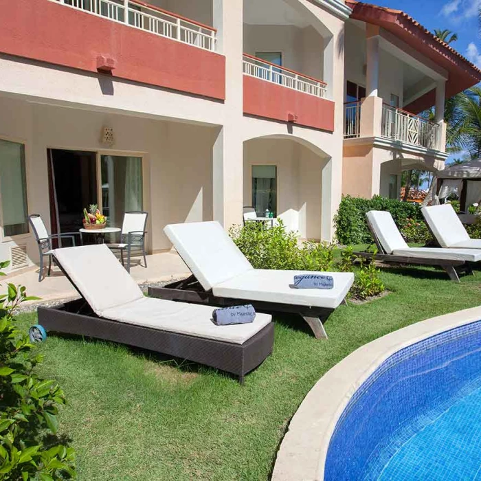 Pool terrace suite at Majestic Elegance Punta Cana