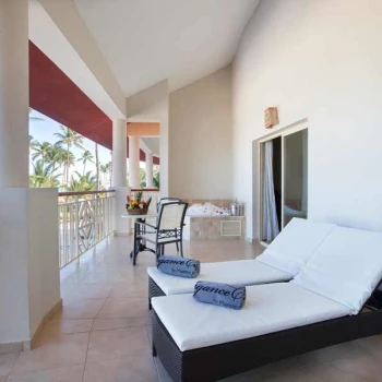 Presidential suite terrace at Majestic Elegance Punta Cana