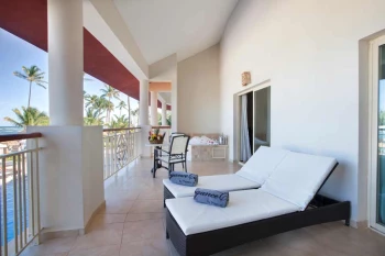Presidential suite terrace at Majestic Elegance Punta Cana