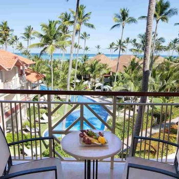 Suite balcony view at Majestic Elegance Punta Cana