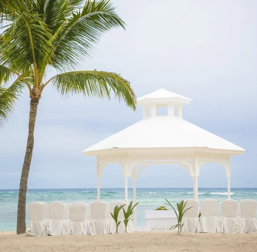 Beach gazebo wedding venue at Majestic Elegance Punta Cana