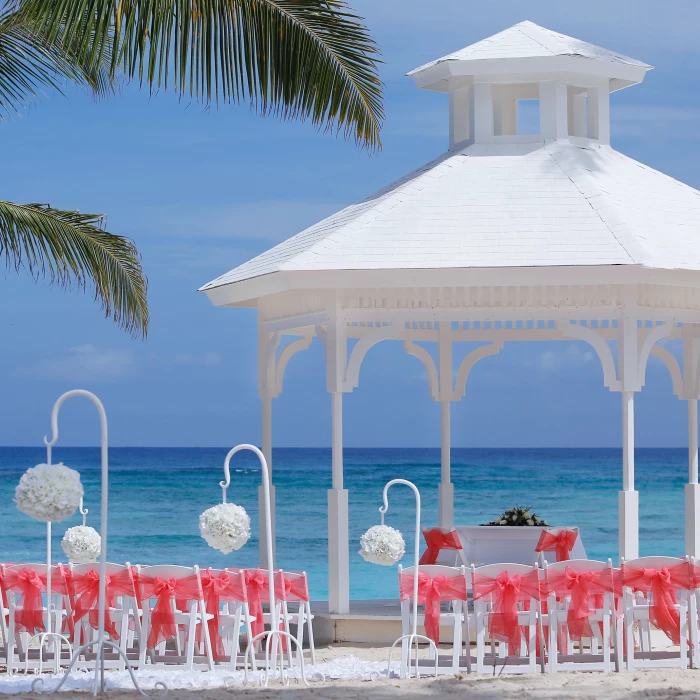 Beach gazebo wedding venue at Majestic Elegance Punta Cana