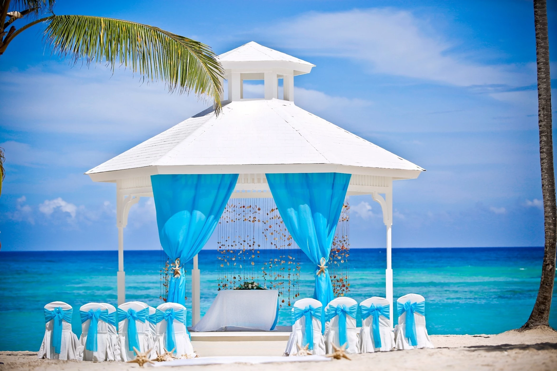 Beach gazebo at Majestic Elegance Punta Cana