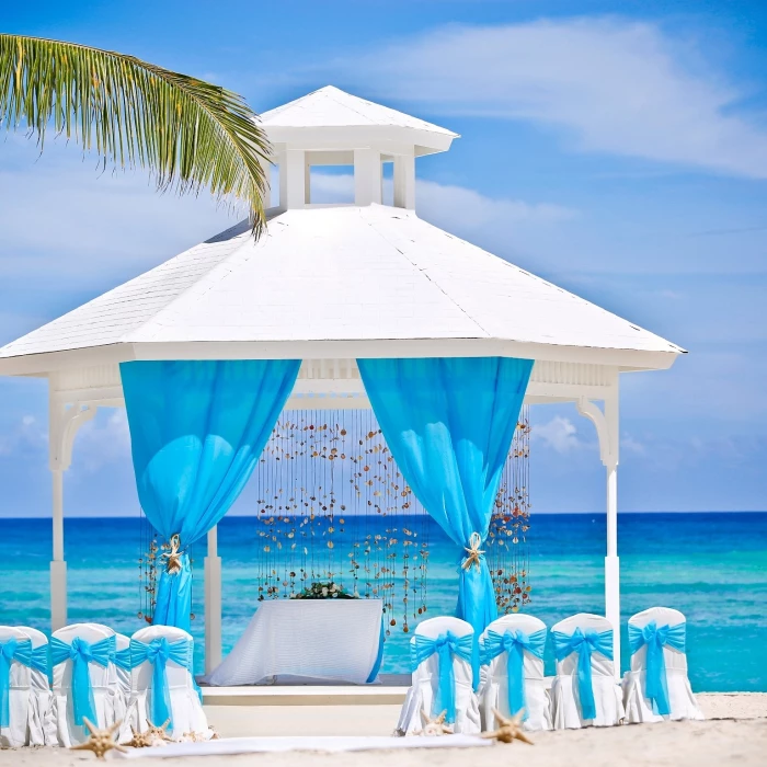 Beach gazebo at Majestic Elegance Punta Cana