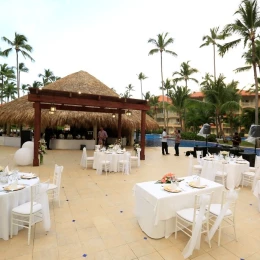 Wet bar terrace at Majestic Elegance Punta Cana