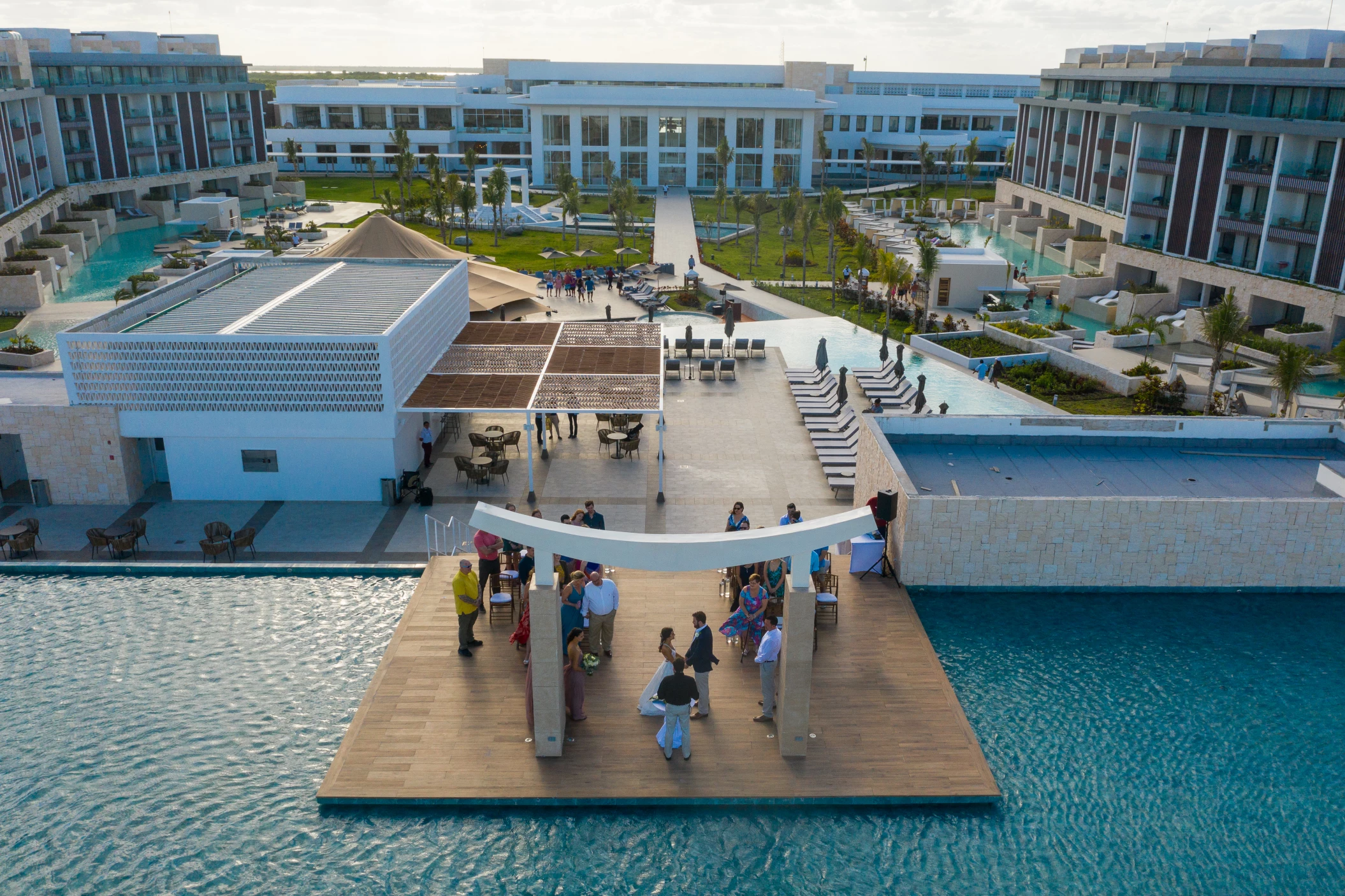 Ceremony on Sky gazebo at Majestic Costa Mujeres