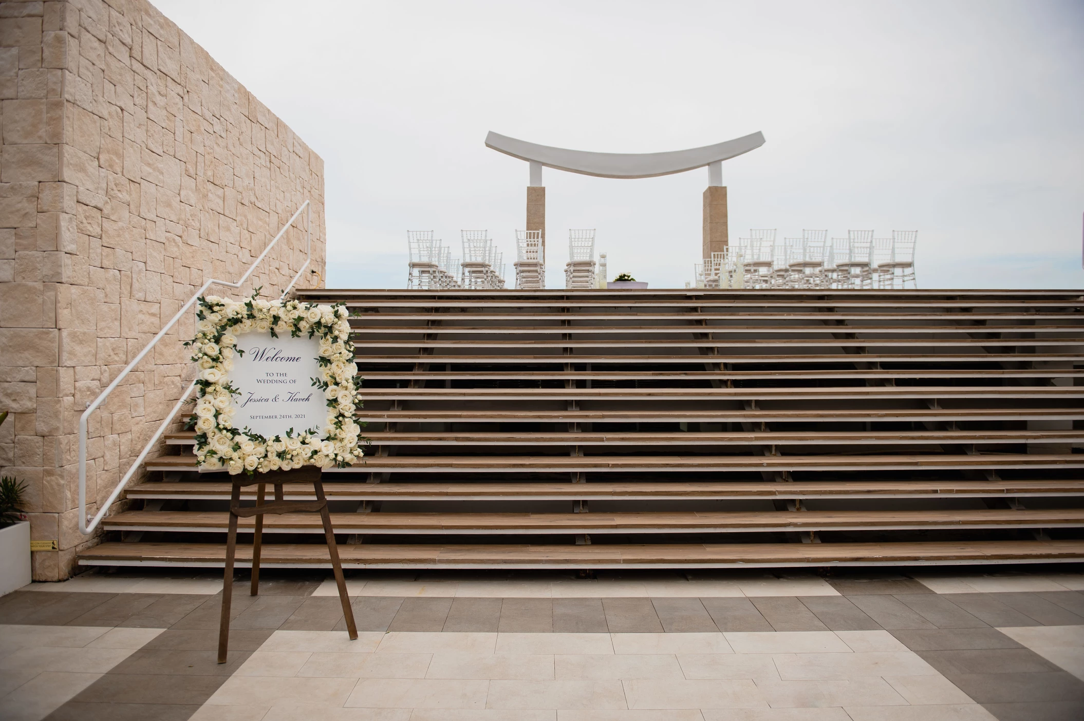 Ceremony on Sky gazebo at Majestic Costa Mujeres
