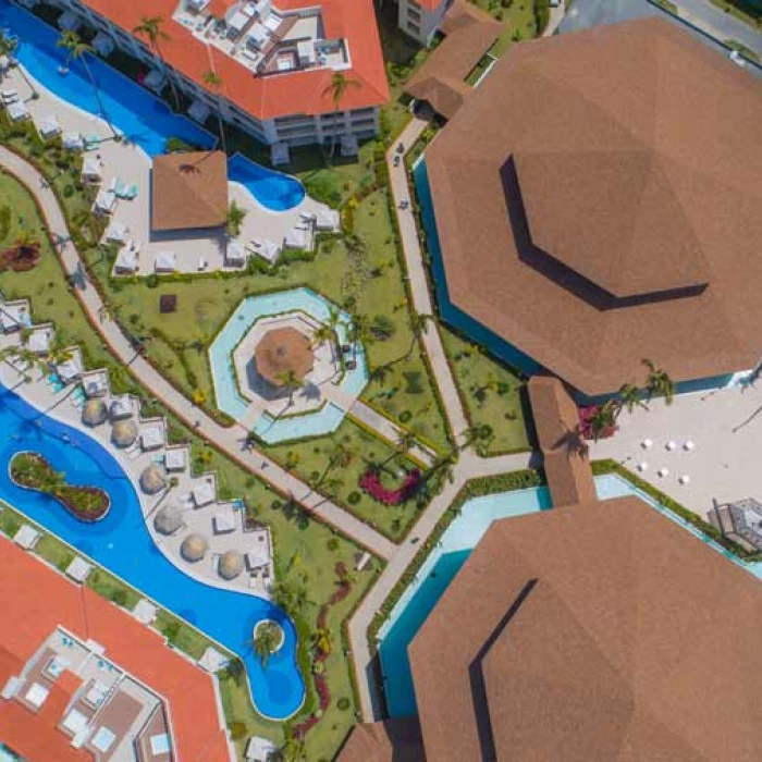 Aerial view at Majestic Mirage Punta Cana