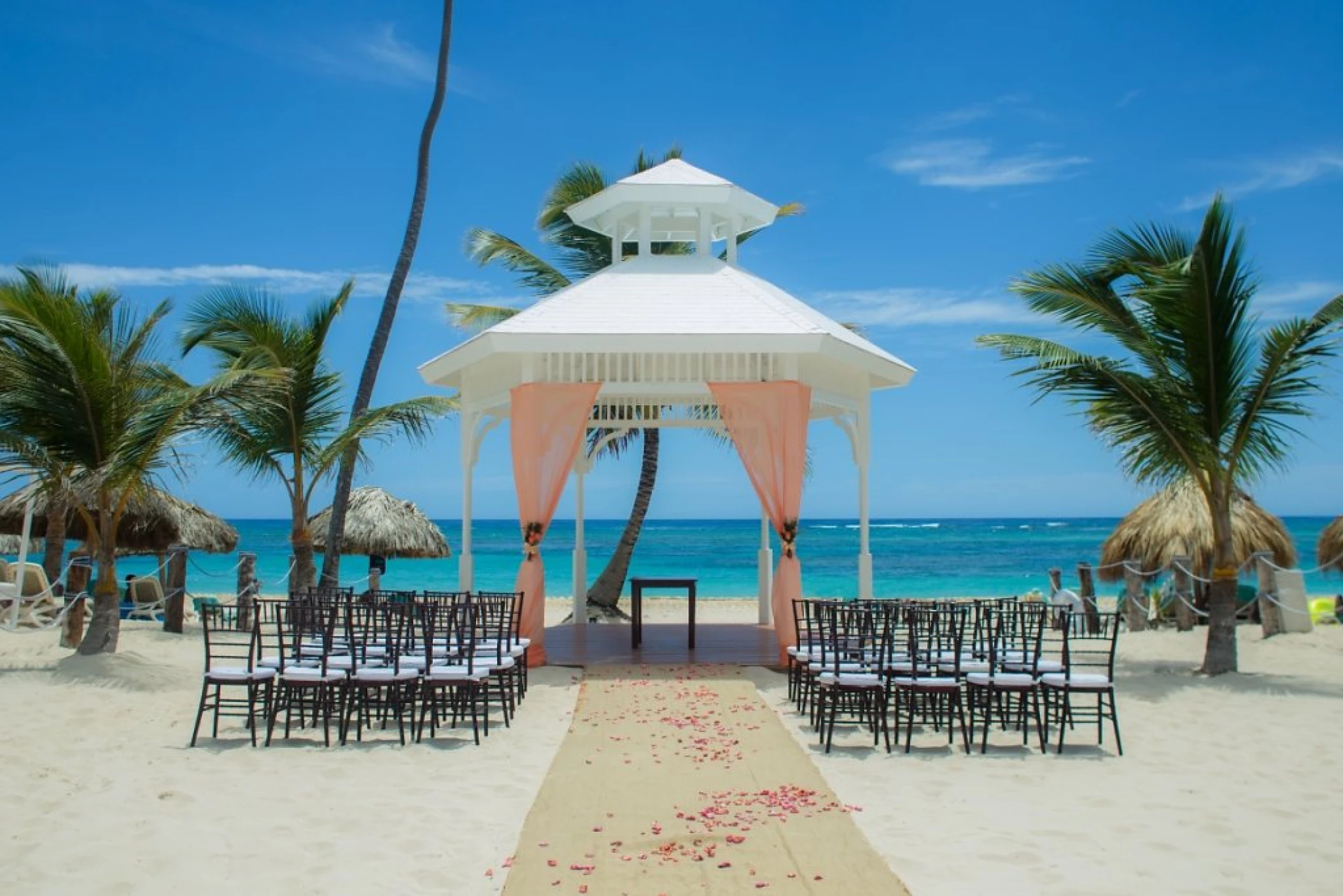 Ceremony on the Beach gazebo at Majestic Mirage Punta Cana