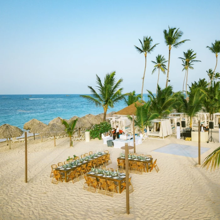 Dinner reception on the Beach at Majestic Mirage Punta Cana