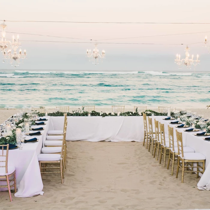 Dinner reception on the Beach at Majestic Mirage Punta Cana