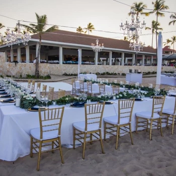 Dinner reception on the Beach at Majestic Mirage Punta Cana