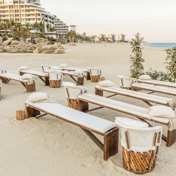 Ceremony on the beach at Mar del Cabo by Velas Resort