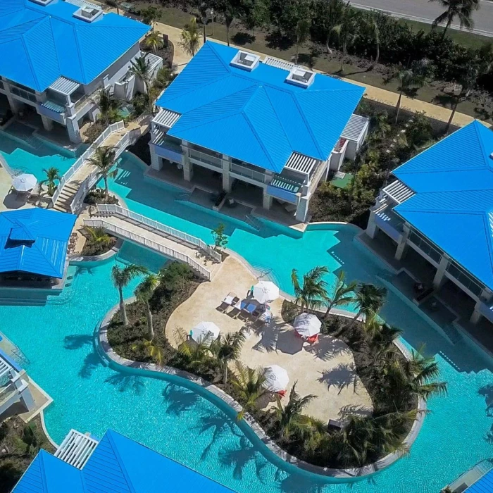 Lazy river villas at Margaritaville Island Reserve Cap Cana