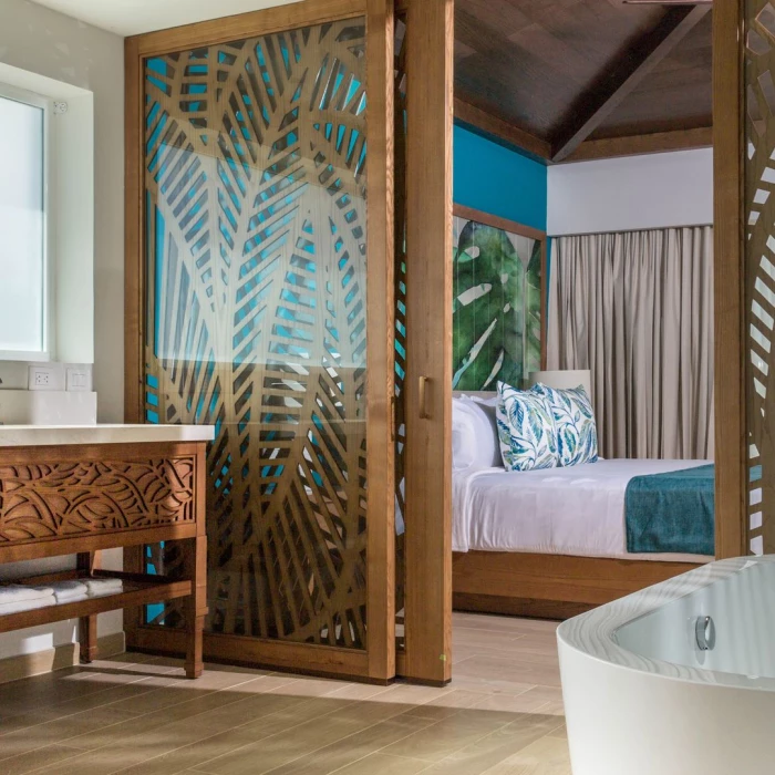 Suite bathroom at Margaritaville Island Reserve Cap Cana