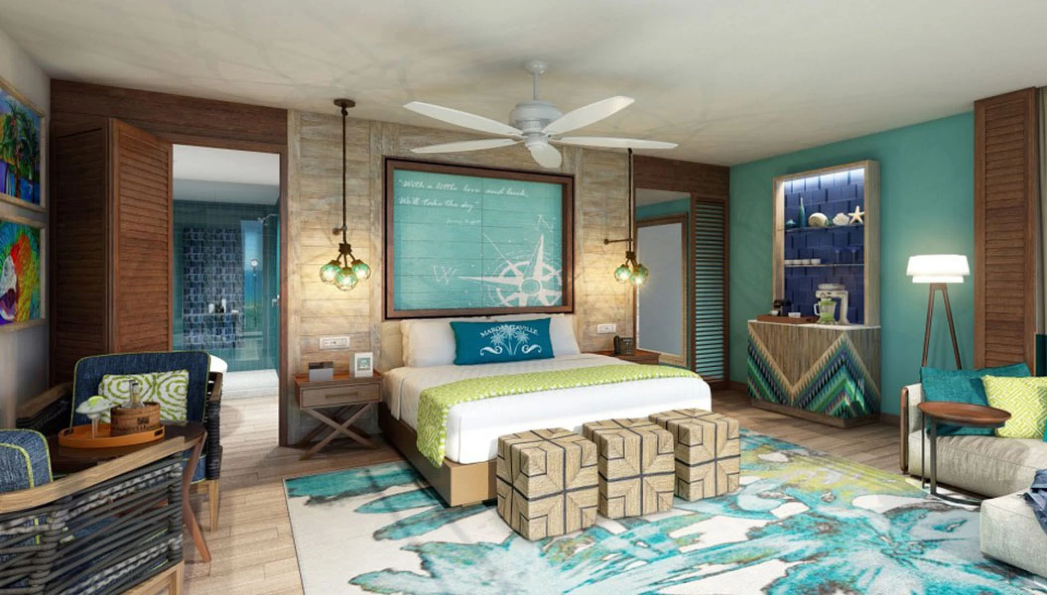 Accommodations at Margaritaville Island Reserve Riviera Maya.