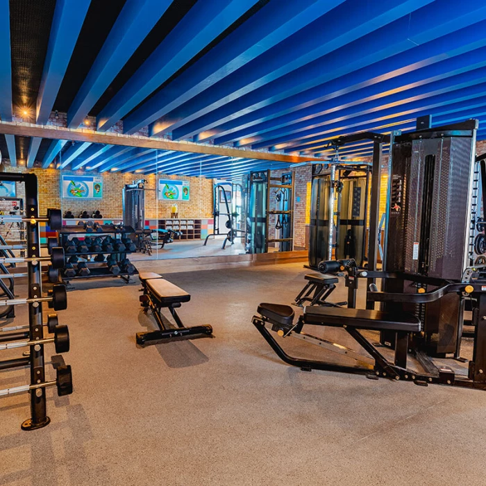 Gym at Margaritaville Island Reserve Riviera Maya.