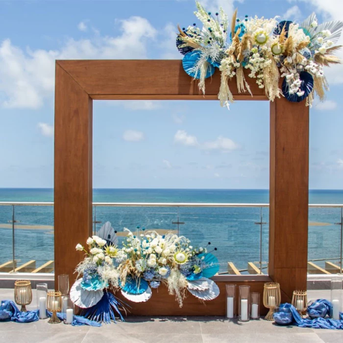 Margaritaville Island Reserve Riviera Maya wedding setup