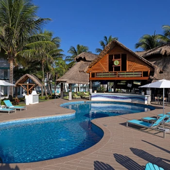 Its five o Clock bar at Margaritaville Island Reserve Riviera Cancun.