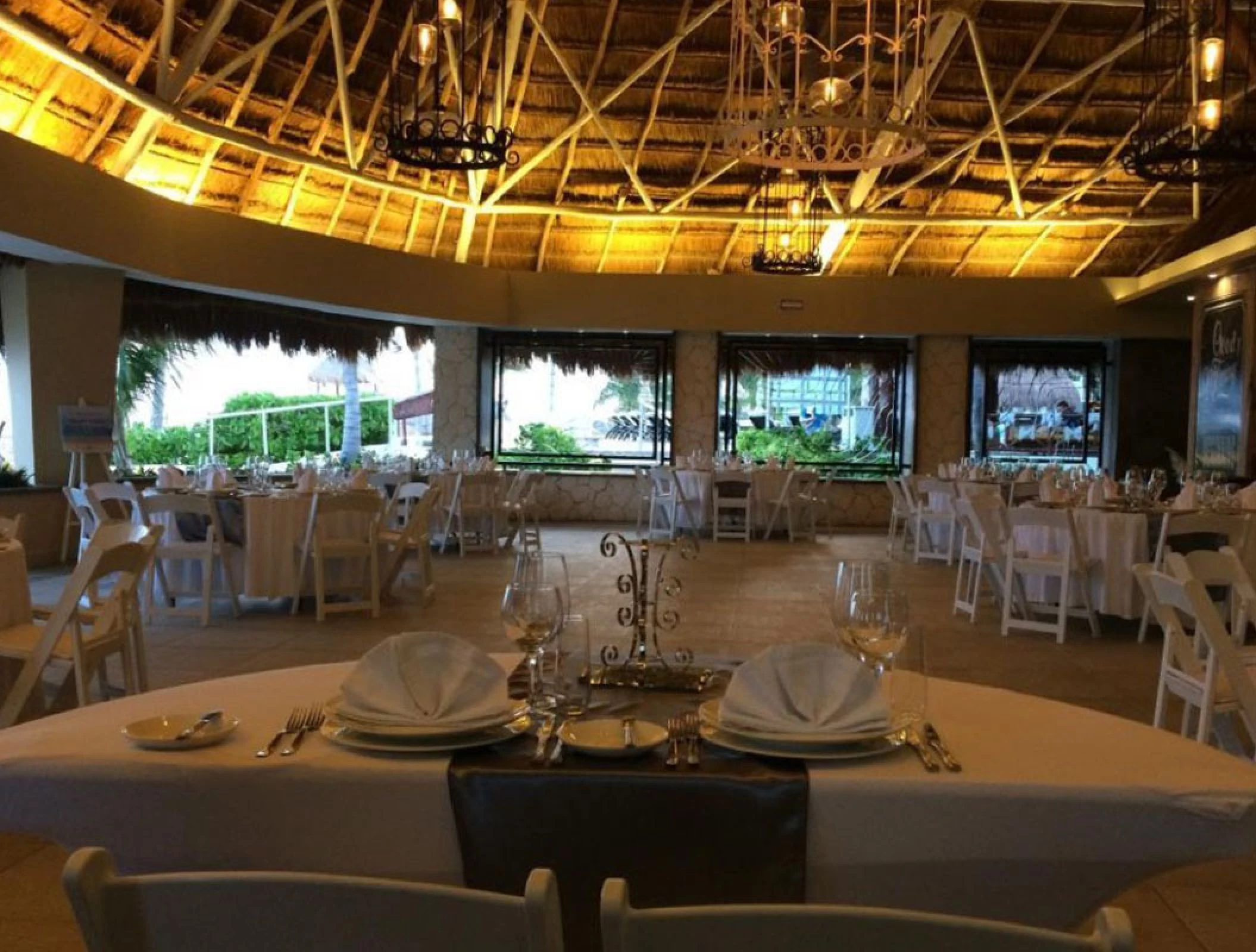 Beach-house restaurant venue at Margaritaville Island Reserve Riviera Cancun.