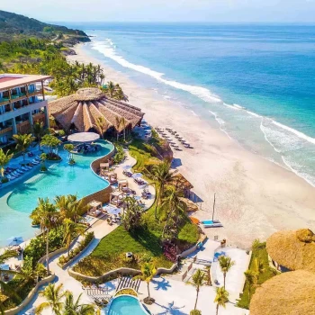 Aerial view of Marival Armony Luxury Resort & Suites