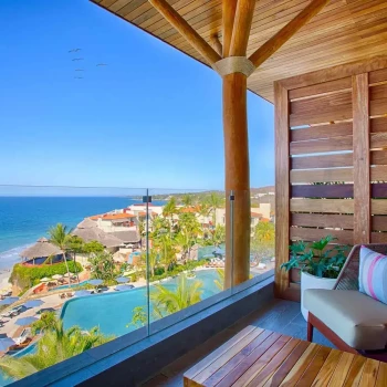 Balcony view at Marival Armony Luxury Resort & Suites