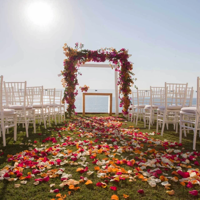 Ceremony on the vent garden at Marival Armony Luxury Resort & Suites