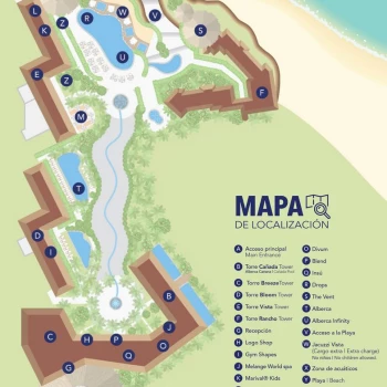 Resort map of Marival Armony Luxury Resort & Suites