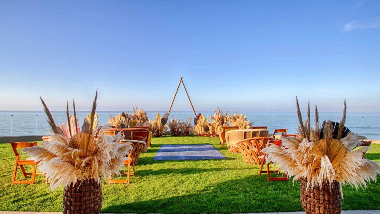 Ceremony on the vent garden at Marival Armony Luxury Resort & Suites