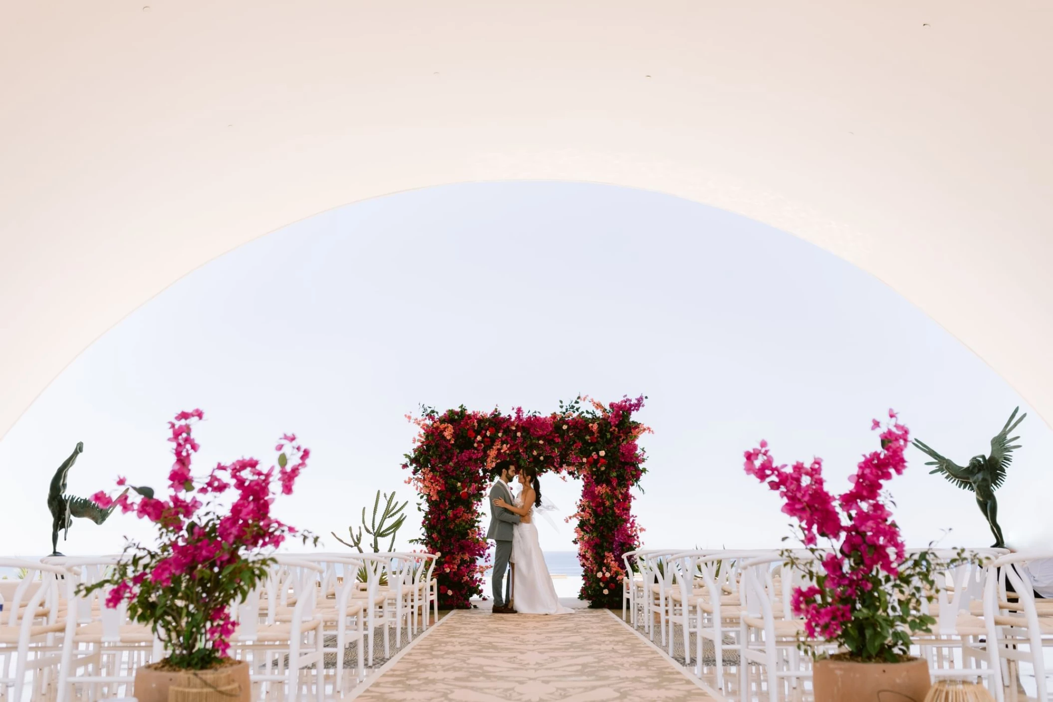 Ceremony on the lobby venue at Marquis Los Cabos