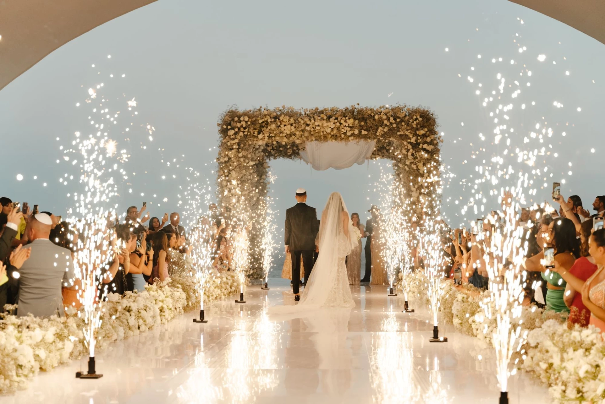 ceremony on the lobby venue at Marquis Los Cabos