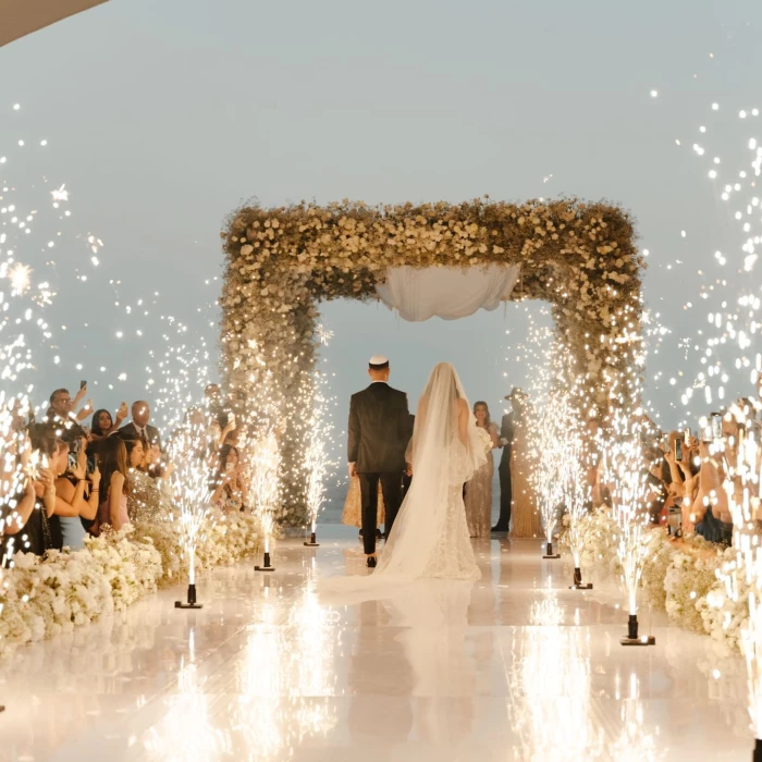 ceremony on the lobby venue at Marquis Los Cabos