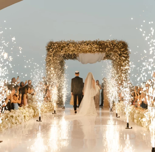 ceremony on the lobby venue at Marquis Los Cabos