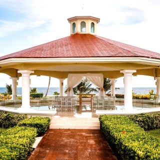 Bugambilias gazebo wedding venue at Moonpalace Cancun resort.