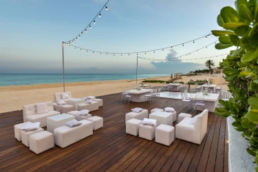 Moon Palace Resort Cancun beach wedding reception area