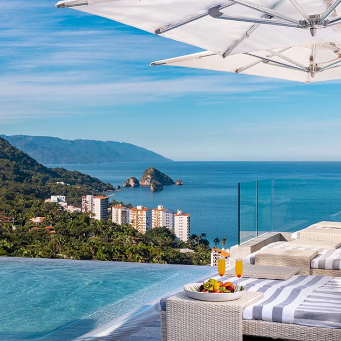 Rooftop South pool at Hotel Mousai Puerto Vallarta.