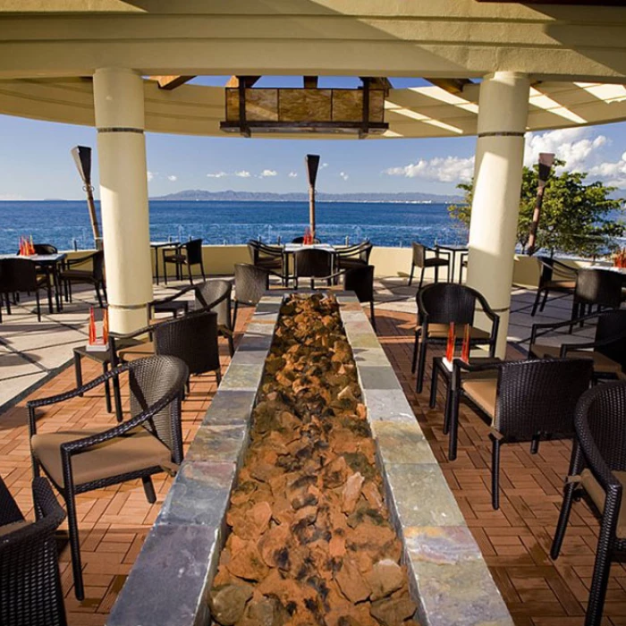 Gastronomy, and culinary at Hotel Mousai Puerto Vallarta. Blanca Blue restaurant.