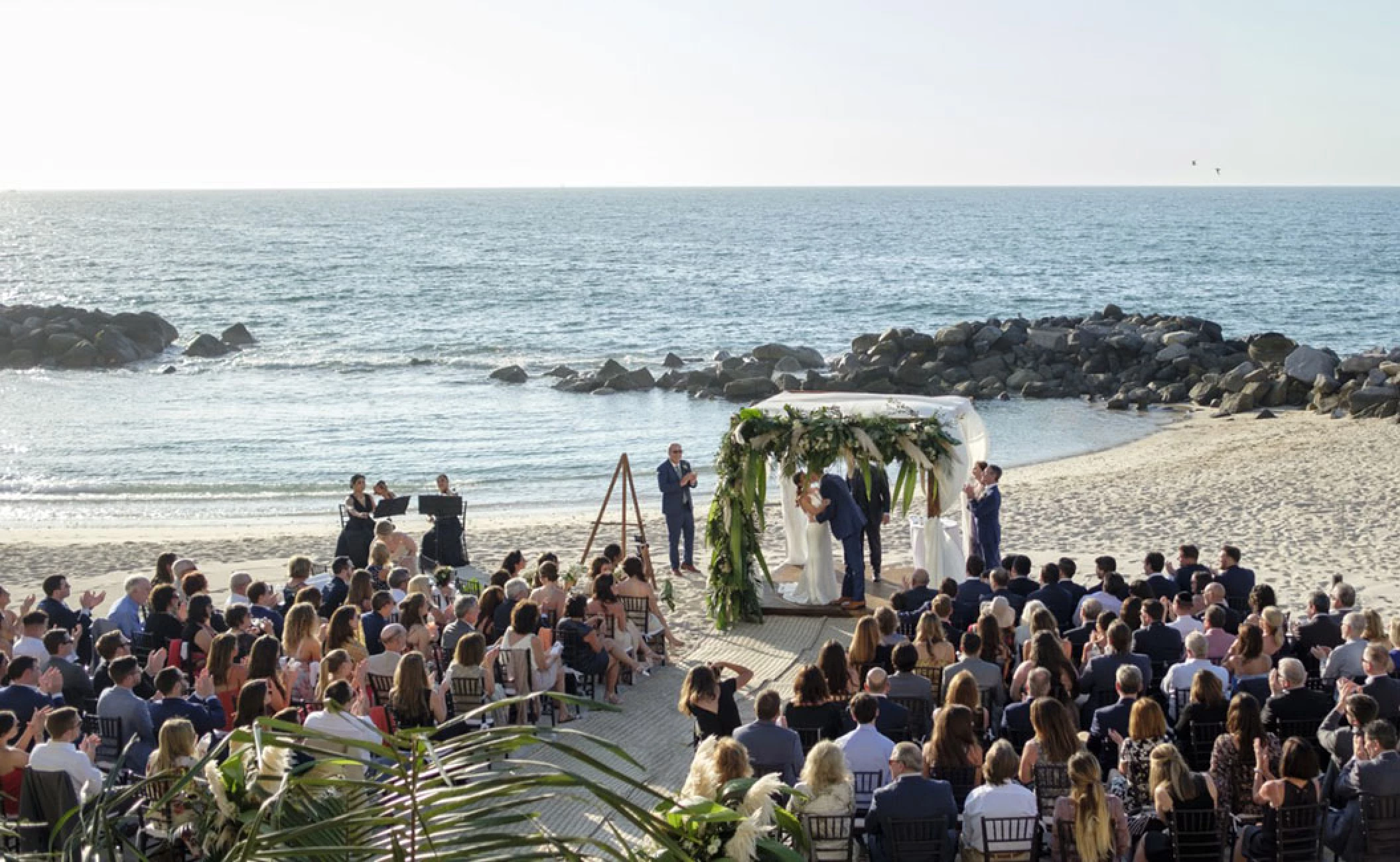 Beach weding at Hotel Mousai Puerto Vallarta.