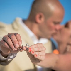 Just married couple at Hilton Tulum.